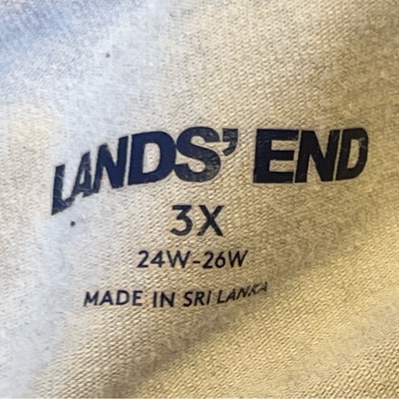 Lands End Pants Black White Houndstooth Size 3X - Picture 6 of 9
